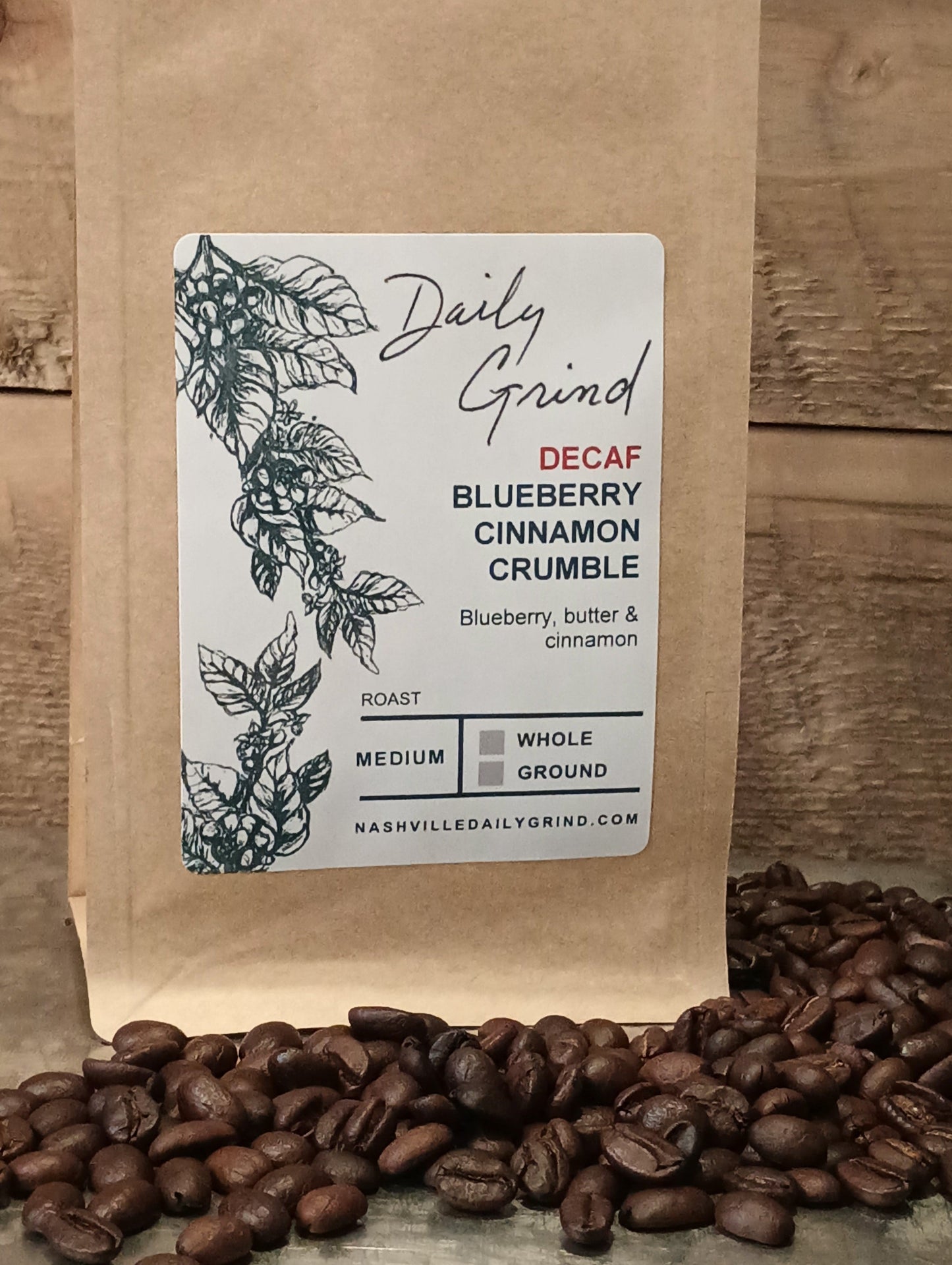 Decaf Blueberry Cinnamon Crumble