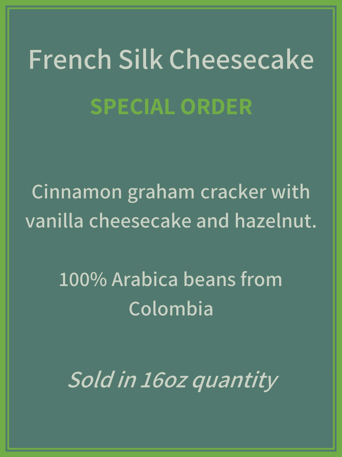 French Silk Cheesecake **