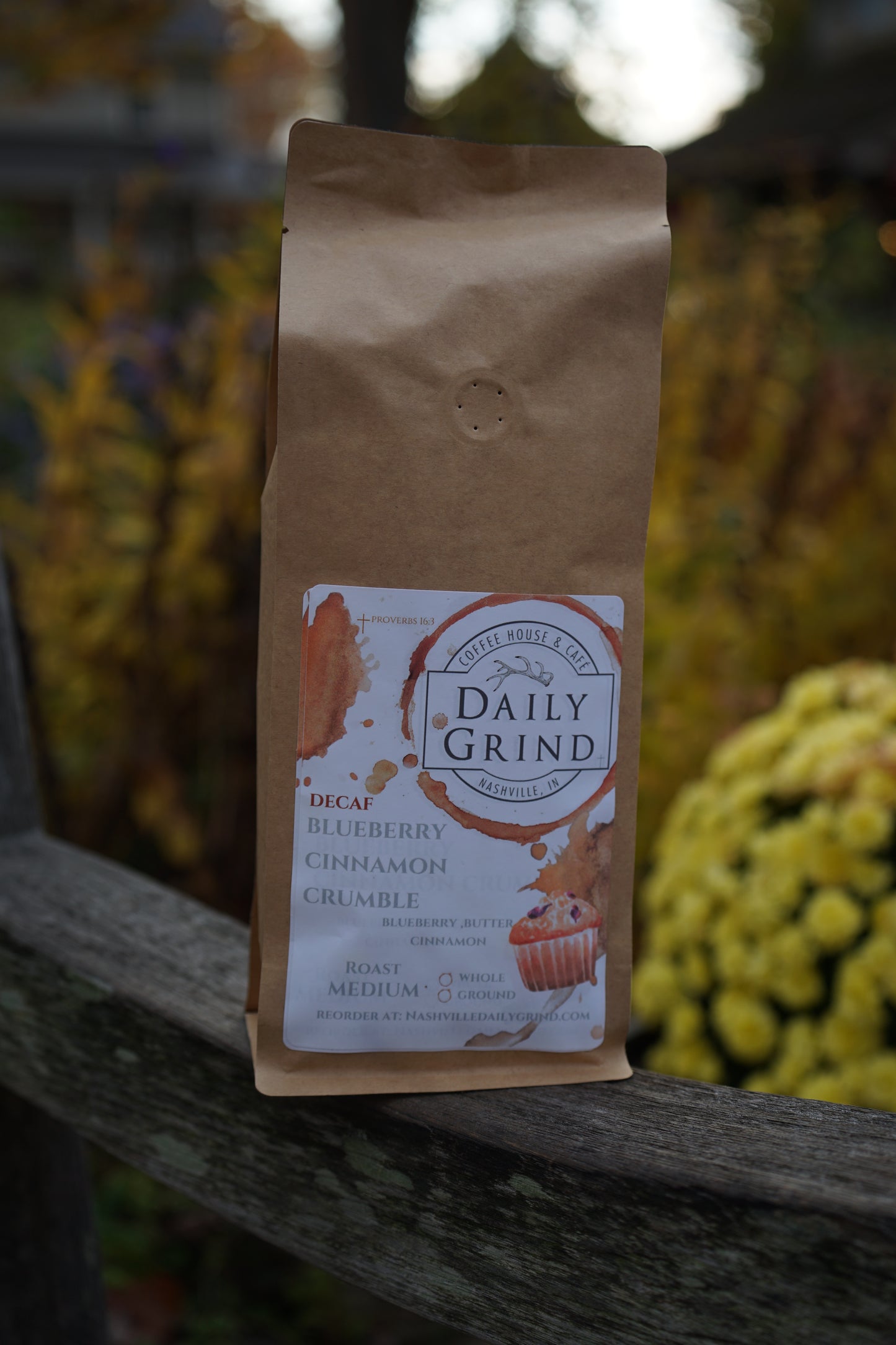 Decaf Blueberry Cinnamon Crumble