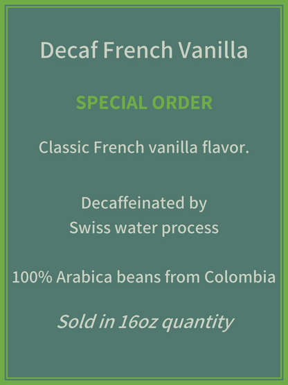 Decaf French Vanilla **